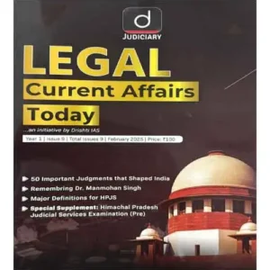 Drishti IAS Legal Current Affairs Today English February 2025 Special Issues